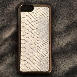 Grey Faux Snake Skin Phone Case